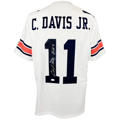 Chris Davis Jr autographed signed inscribed jersey NCAA Auburn Tigers JSA COA