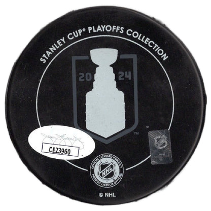 Jonah Gadjovich autographed signed Stanley Cup puck NHL Florida Panthers JSA