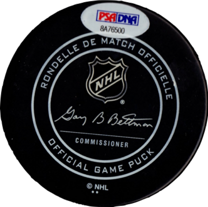Ryan Johansen autographed signed authentic puck NHL Nashville Predators PSA COA