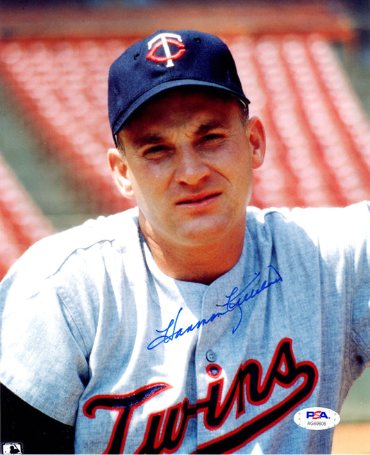Harmon Killebrew autographed signed 8x10 photo MLB Minnesota Twins PSA COA