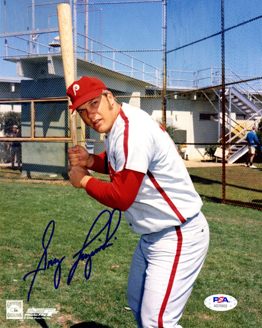 Greg Luzinski autographed signed 8x10 photo MLB Philadelphia Phillies PSA COA