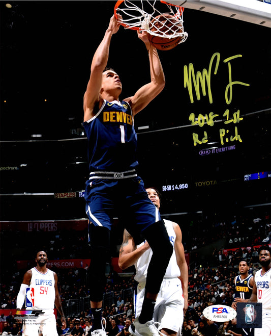 Michael Porter Jr. autographed signed inscribed 8x10 photo NBA Denver Nuggets PSA COA