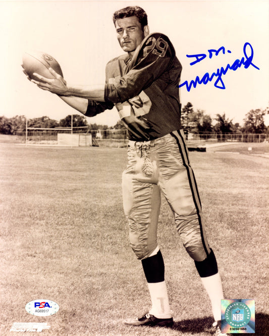 Don Maynard autographed signed 8x10 photo NFL New York Jets PSA COA Super Bowl