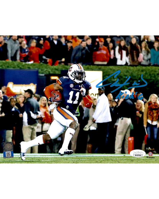 NCAA Auburn Tigers Chris Davis Jr. Autographed Signed Inscribed 8x10 Photo JSA COA