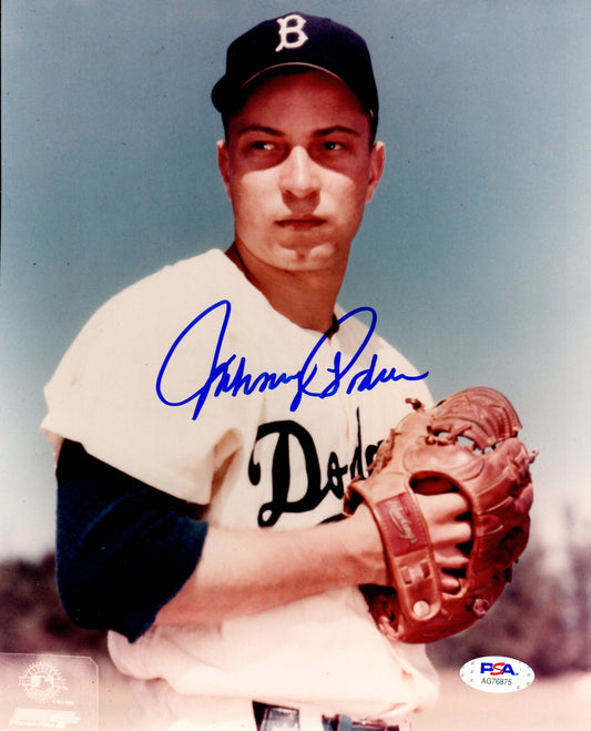 Johnny Podres autographed signed 8x10 photo MLB Brooklyn Dodgers PSA COA