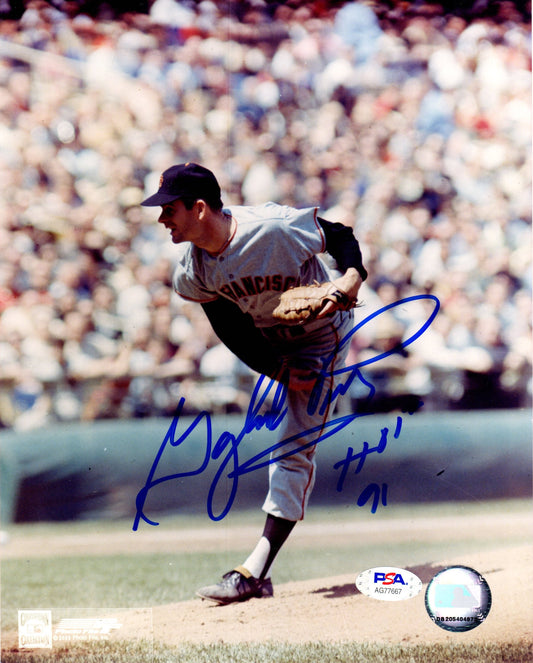 Gaylord Perry autographed signed inscribed 8x10 photo San Francisco Giants PSA