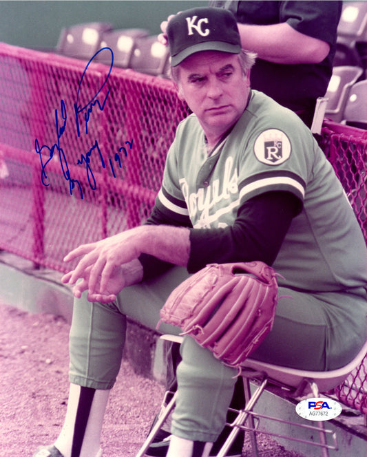 Gaylord Perry autographed signed inscribed 8x10 photo Kansas City Royals PSA