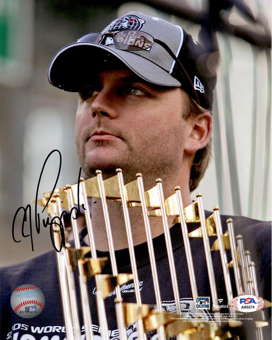 AJ Pierzynski autographed signed 8x10 photo MLB Chicago White Sox PSA COA