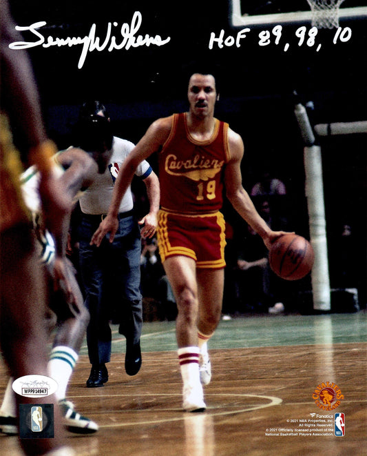 Lenny Wilkens autographed inscribed 8x10 photo NBA Cleveland Cavaliers JSA COA