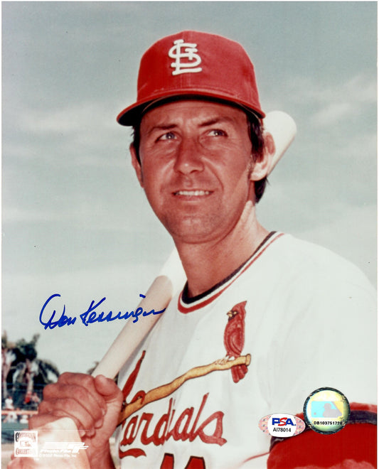 Don Kessinger autographed signed 8x10 photo MLB St. Louis Cardinals PSA COA
