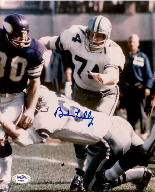 Bob Lilly autographed signed 8x10 photo NFL Dallas Cowboys PSA COA