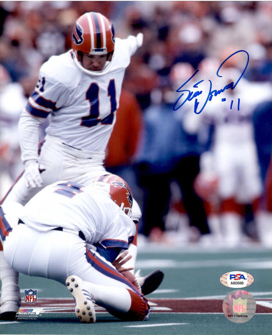 Scott Norwood autographed signed 8x10 photo NFL Buffalo Bills PSA COA