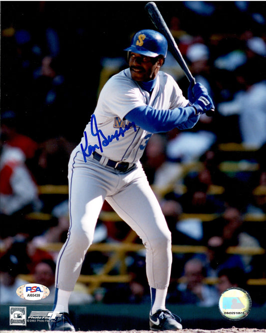 Ken Griffey Sr. autographed signed MLB Seattle Mariners 8x10 photo PSA COA