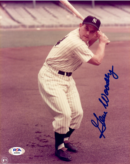 Gene Woodling autographed signed 8x10 photo MLB New York Yankees PSA COA