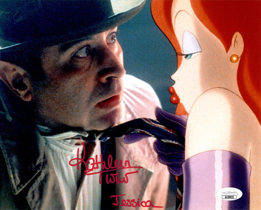 Kathleen Turner auto signed inscribed 8x10 photo Who Framed Roger Rabbit JSA COA