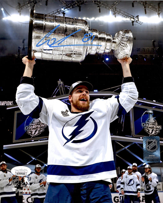 Erik Cernak autographed signed 8x10 photo NHL Tampa Bay Lightning JSA COA
