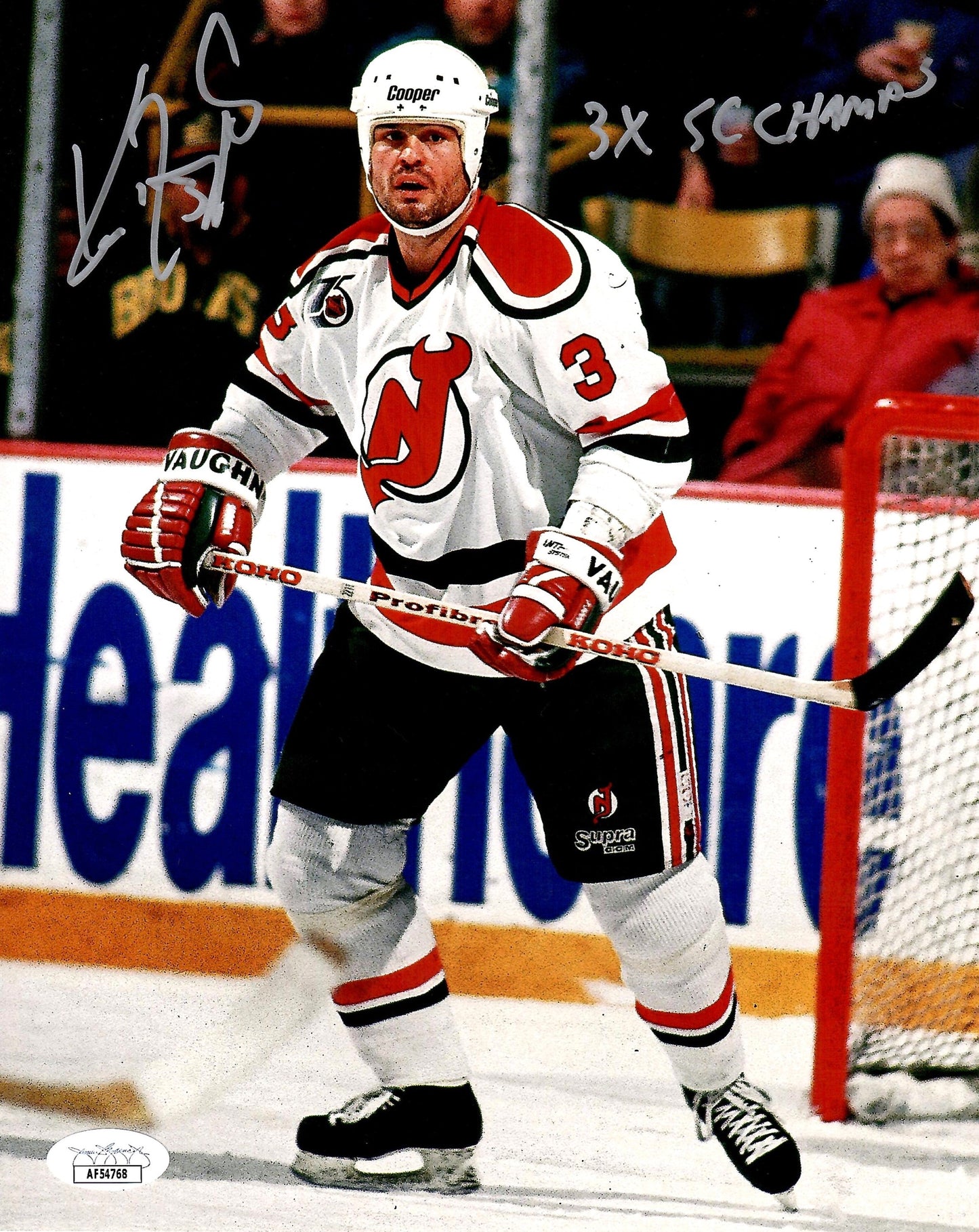 Ken Daneyko signed inscribed 8x10 photo NHL New Jersey Devils JSA COA Mr.Devil