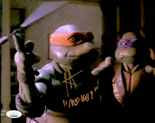 Robbie Rist autographed inscribed 8x10 photo JSA Teenage Mutant Ninja Turtles