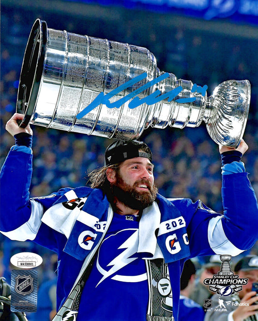 Pat Maroon signed 8x10 photo NHL Tampa Bay Lightning JSA COA St. Louis Blues