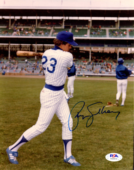 Ryne Sandberg autographed signed 8x10 photo MLB Chicago Cubs PSA COA MVP