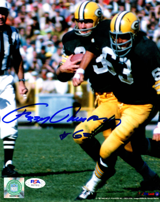 Fuzzy Thurston autographed signed 8x10 photo Green Bay Packers PSA COA SB Champ