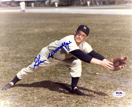 Gene Woodling autographed signed 8x10 photo MLB New York Yankees PSA COA