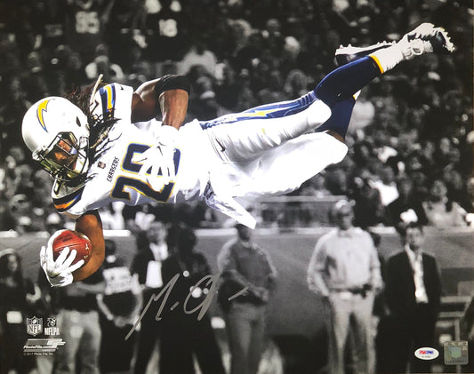 Melvin Gordon autographed signed 16x20 Los Angeles Chargers PSA