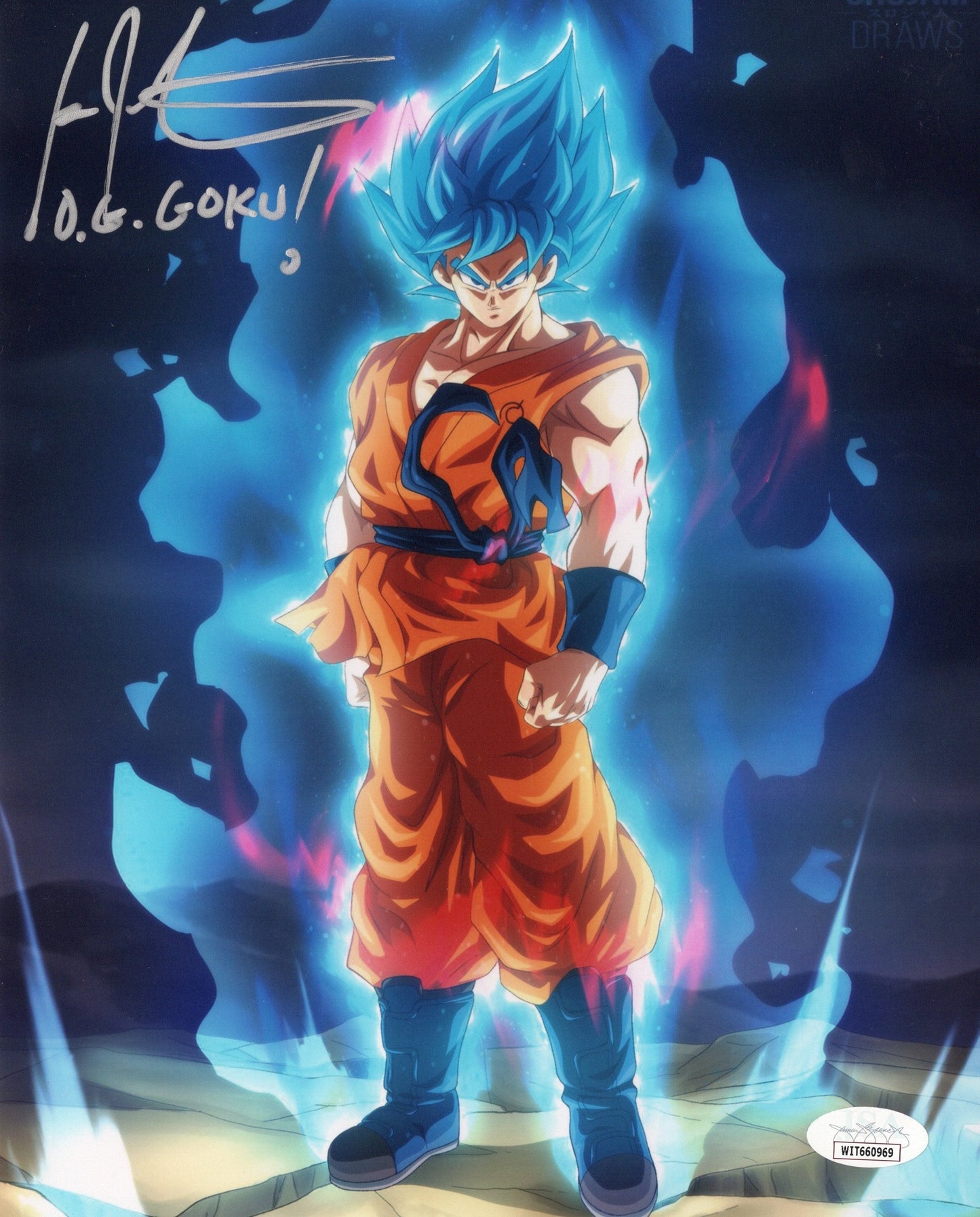 Ian James Corlett autographed inscribed 8x10 photo Dragon Ball Z JSA COA Goku